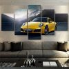 tableau-porsche-918-jaune-poster-automobile-voiture-deco-murale